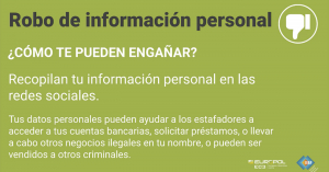 Robo de información personal